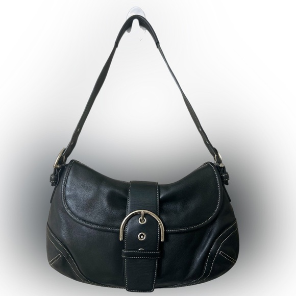 Coach Handbags - Vintage Coach black leather soho  Y2K bag 9248